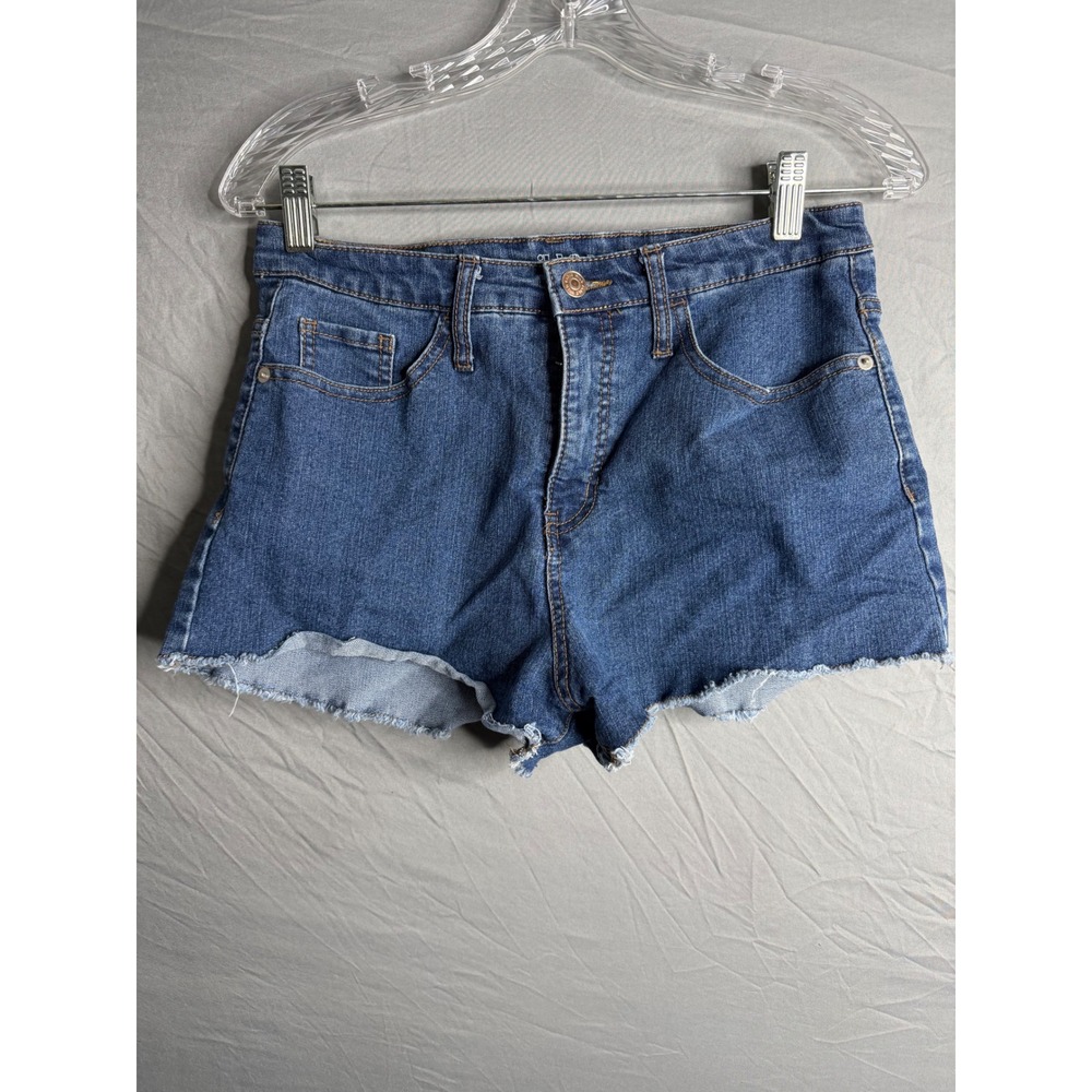 Wild Fable Womens Size 8 Medium Wash High Rise Raw Hem Denim Jean Shorts